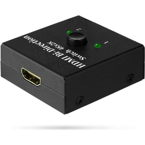 1x2 In Out UHD 4K Bi Direction HDMI 2.0 Switcher Splitter Hub HDCP 3D HDMI Splitter with Full Ultra HD