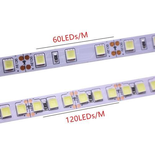 5m 300/600 LED Strip 5054 60led 120 led/m Highlighted LED strip 12V flexible light IP20 IP67 waterproof strip white/warm white