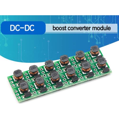 5PCS DC DC 1.8V 2.5V 3V 3.3V 3.7V To 5V Step Up Power Supply Voltage Boost Converter Board Module Regulator 18650 Li-on Batery