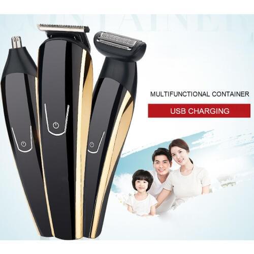 ABS Electric Haircut USB Charging Type R Angle Fine Steel Cutter Head Washing Shaving Haircut Nasal Hair Repair