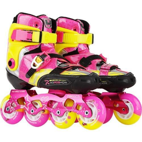 Japy EUR size 30-38 Roadshow RX3CC Child Inline Skates Carbon Fiber Kids Roller Skating Shoes Slalom Sliding Patines Rockered