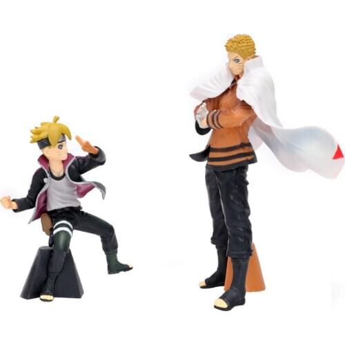 Boruto Uzumaki Naruto Figure Toys Naruto Next Generations Father and Son 11-17CM Model Dolls Toys Gifts 2pcs/lot