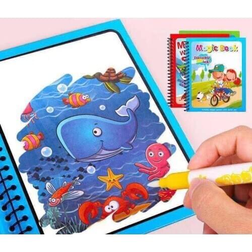 Children Drawing Book Repeated Graffiti Coloring Baby Pattern Recognition Painting Book Educational Painting Book Montessori Toy