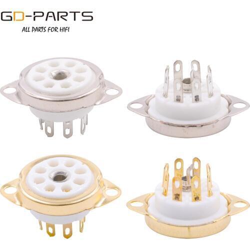 Chassis Mount 8 Pin EURO Tube Socket For ECC40 EL41 EF40 EF42 AZ41 1PC