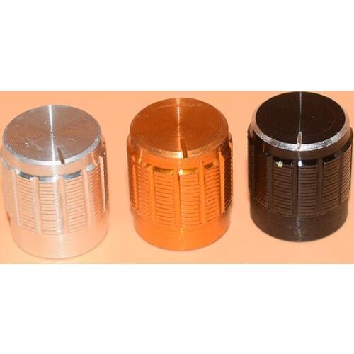 Aluminum alloy knob cap 15 15 * 17 * 17 potentiometer knob rotation button diameter 6 mm aluminum cap
