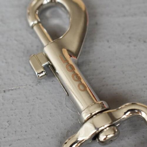 LOGO 50 Pcs 30mm Metal Bag Buckle Key Ring Lobster Clasps Swivel Trigger Clips Snap Buckles Hooks for Bags DIY Connection