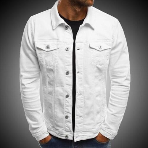 2021 Mens Autumn Trendy Denim Jackets Male Fashion Bomber Jacket High Quality Man Casual Slim Vintage Overcoats Jeans Jacket