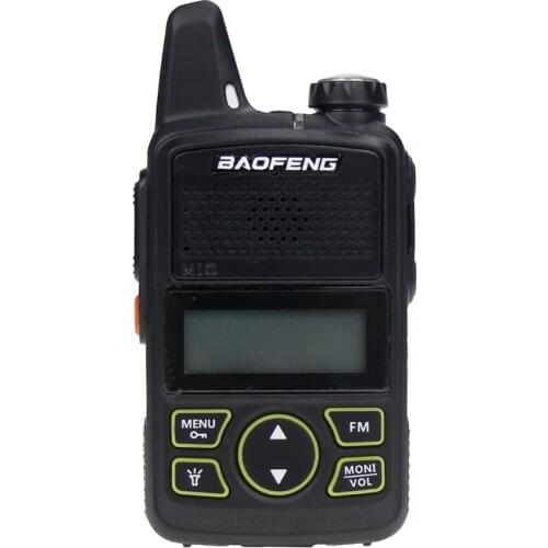 Baofeng BF-T1 Two Way Radio Mini Portable UHF 400-470MHz 20 Channels Ultra Thin Driving Hotel Civilian Walkie Talkie Ham Radio