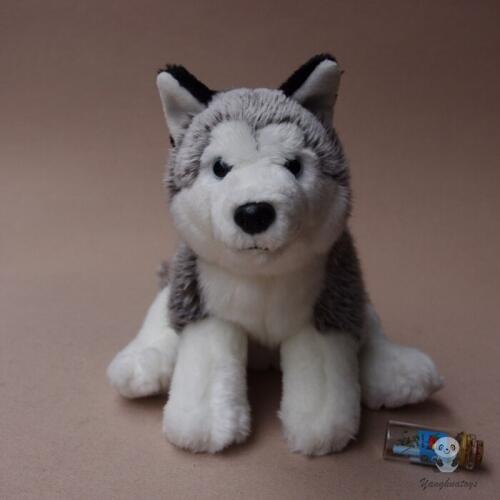 Real Life Plush Dogs Dolls Stuffed Animal Toy Cut Husky Doll Childrens Toys Present