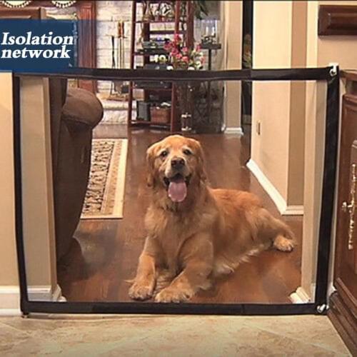 Dropshipping Dog Gate The Ingenious Mesh Magic Pet Gate For Dogs Safe Guard and Install Pet Dog Safety Enclosure Dog Fences