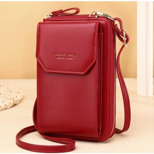 New Women PU Leather Shoulder bags Female Large Capacity Crossbody Bags Girls Multi-functional Handbag Phone Purse Dropshipping