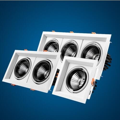 Downlight Led COB Ceiling 10W 20W 30W square Dimmable led rotating 110/220V Warm / white surface mounted Indoor Lighting