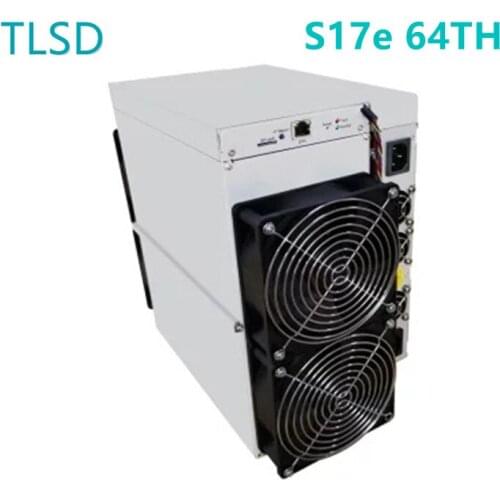 TLSD Used Bitmain Antminer S17e 64TH/S 2880W Power Consumption BTC BCH BITCOIN MACHINE