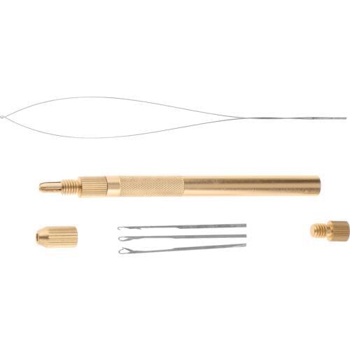 Ventilating Latch Pulling Hook Needles + Holder Kit for DIY Lace Wig Hair Extension, Micro Rings Beads Link Threader Tools