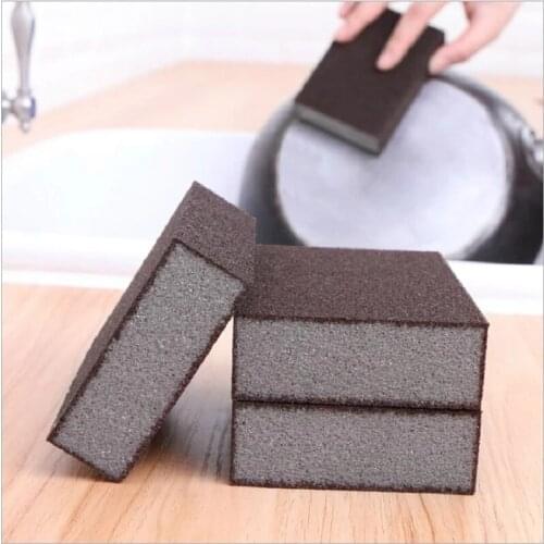 Magic Sponge Eraser Rust Remover Brush Dishwashing Sponge Dish Pot Cleaning Brush Sponge Emery Descaling Clean For Kitchen Tools