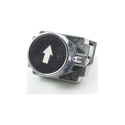 1 N/O XB2BA3351C Momentary Black Flush Pushbutton With Arrow Mark Replaces Tele