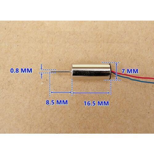 100pcs DC 4.2V 55000RPM 7*16MM micro coreless motor with plastic gear Toys / models / DIY Accessories motor