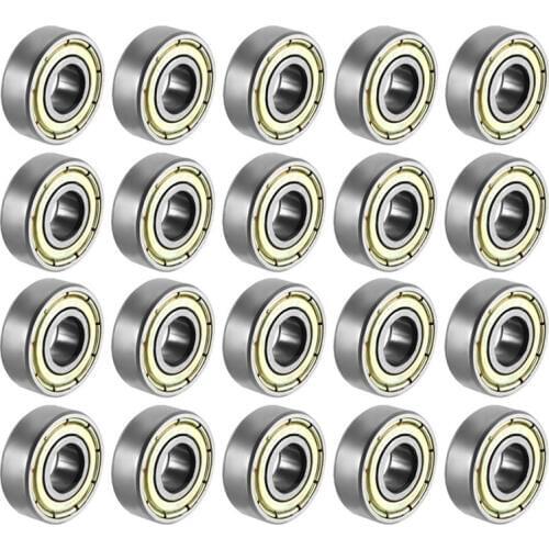 696ZZ 696RS Deep Groove Ball Bearing Double Shield 6mm x 15mm x 5mm Bearing Steel Bearings (Pack of 20)