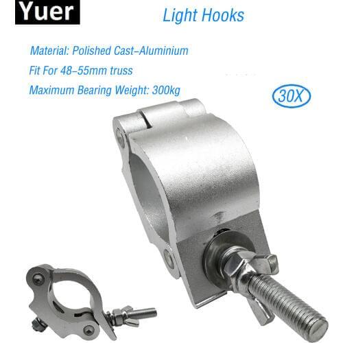 30Pcs/Lot High Quality Aluminium Light Hooks Can Maximum bearing weight 300kg For Led Par Moving Head Light Disco DJ Equipment