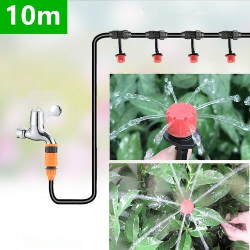 10m Diy Automatic Micro Drip Irrigation System Plant Watering Garden Hose Kits With Adjustable Dripper Smart Watering Kits Bh01