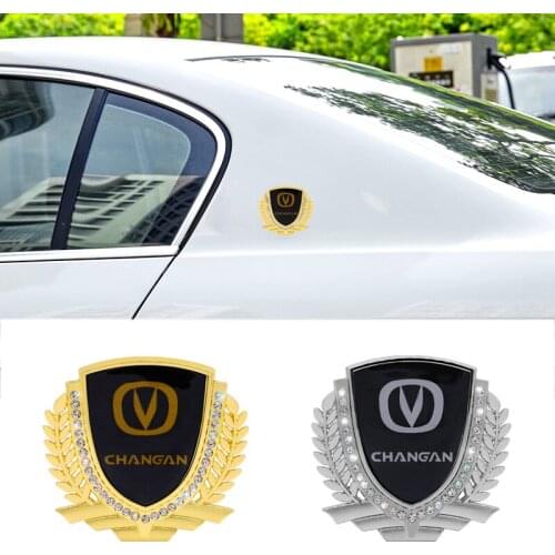 Car Sticker Wheat Ear Diamond Decal for Changan CS15 CS75 CS35 CS55 Raeton Cx20 Cv1 Cs1 EADO Alsvin Auto Rear Emblem Decoration