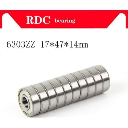 Free Shipping 6303ZZ bearing 6303 2RS 80303 6303-ZZ Deep Groove ball bearing 17*47*14mm