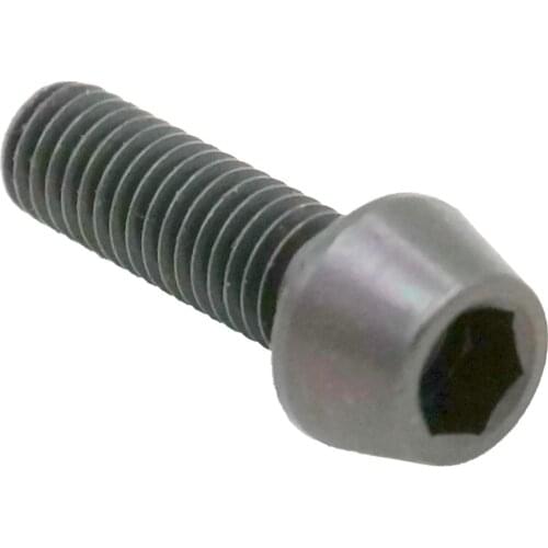 LOT 4 M5 x 16mm Black TC4 GR5 Titanium Alloy Allen Hex Screw Taper Cone Head Bolts For Bicycle