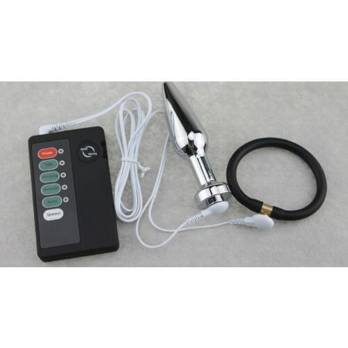 SODANDY Electro Sex Toys Anal Plug E-Stim Penis With Cock Ring & Butt Plug Electric Shock Sex Gear Medical Personal Massager M