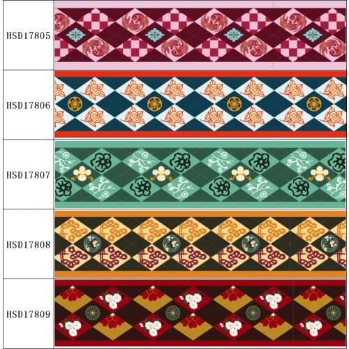 22MM 25MM 38MM 50MM 75mm Printed Pattern Japanese anime on Grosgrain Ribbon for diy ribbon