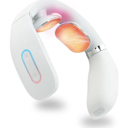 Neck and Shoulder Massager with Intelligent Voice Broadcast Electric Can Health Care and Relax Cervical Spine Physical Therapy