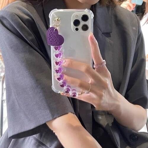 Cute 3D Leather Love Heart Bracelet Soft Case Shockproof Cover For Samsung Galaxy A10 A20 A30 A40 A50 A70 A80 A90 A51 A71 A20S