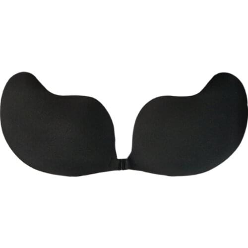 Mango Shaped Invisible Bras Strapless Front Closure Adhesive Bralette Backless Bra Silicone without Straps for Women