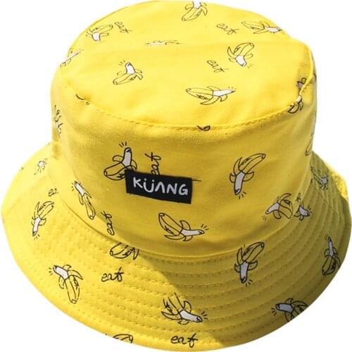 Panama Two Side Reversible unisex fashion Bucket Hat Bob Caps Hip Hop Gorro Men Summer Cap sad boys Beach Sun Banana Bucket Hat