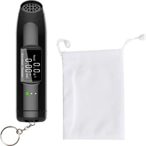LCD Digital Alcohol Tester Quick Response Breathalyzer Car Breathalyzer Portable Alcohol Meter Wine Alcohol Test USB charging