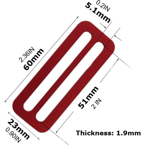 Durable Aluminum Scuba Diving Jacket Vest Side Buckle Weight Belt Slide Keeper E56D