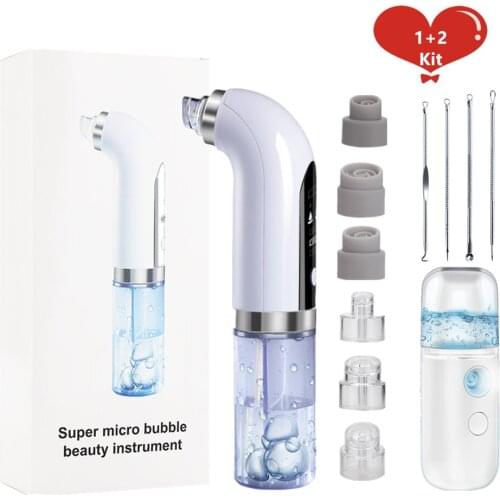 Upgraded Blackhead Remover Pore Vacuum Cleaner USB Small Bubbles Comedone Extractor Tool for Blackhead Deep Facial Cleaning
