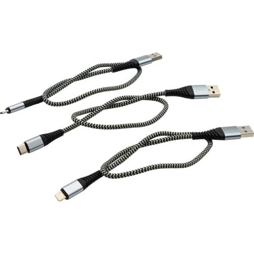 1pc Fast Data Transmission Cable Micro/ Type C/ 8 Pin For DJI Phantom3/4/4Pro V2.0 Inspire1/2 Controller to phone/Tablet