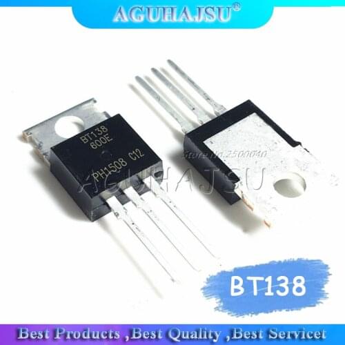 10PCS BT138-600E TO220 BT138-600 TO-220 BT138 138-600E new and original IC