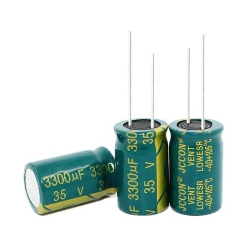100PCS-20PCS 3300uF 35V Radial Electrolytic Capacitor 35V3300UF 16mm X25mm
