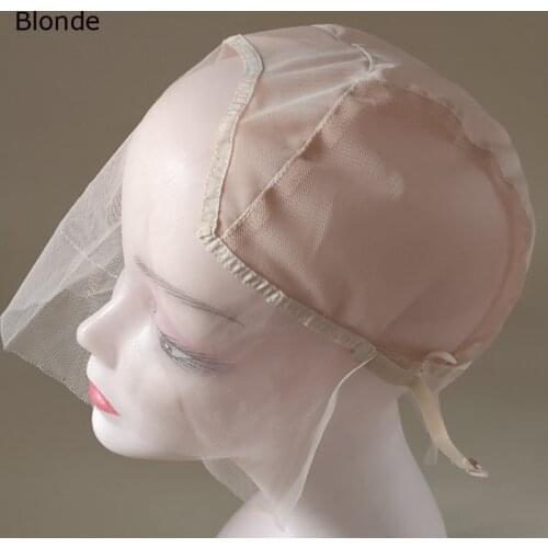 13x4 Frontal-Lace-Wig-Caps Transparent-Closure-Lace-Wig Net For Making Frontal Wigs With Adjustable Strap Glueless Weaving Cap