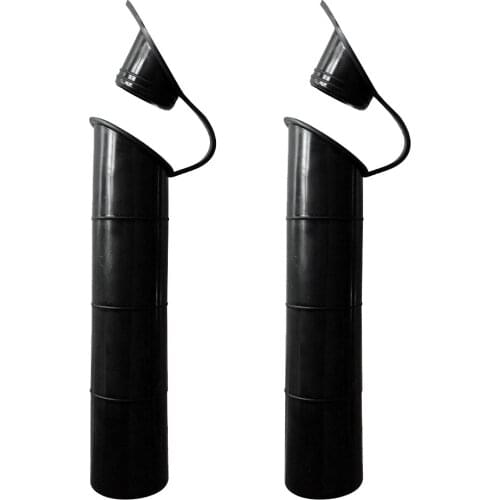 2 Pieces 48mm Flush Mount Boat Yacht Fishing Rod Holder Pole Rack Inner Tube Liner Sleeve & Cap Cover Replacement Accessories