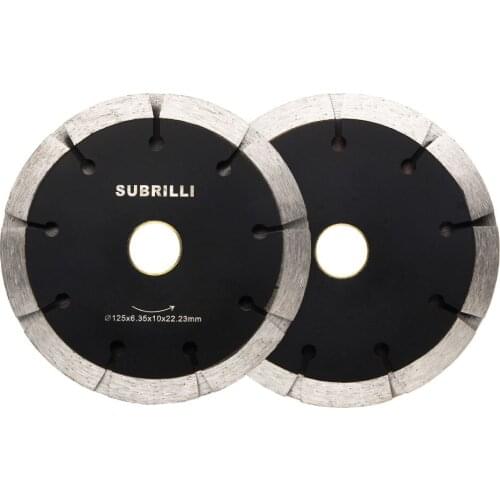 5" 125mm Diamond Saw Blade Dual Tuck Point Cutting Disc Wet Dry Use Sandwich Circular Wheel Concrete Floor Brick Wall Chaser 1PC