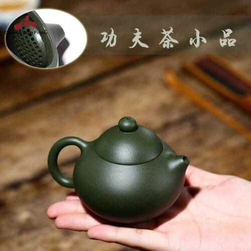 Handmade Yixing Teapot 150cc Purple Clay Zisha Pot Green Clay Wendan Tea Pot