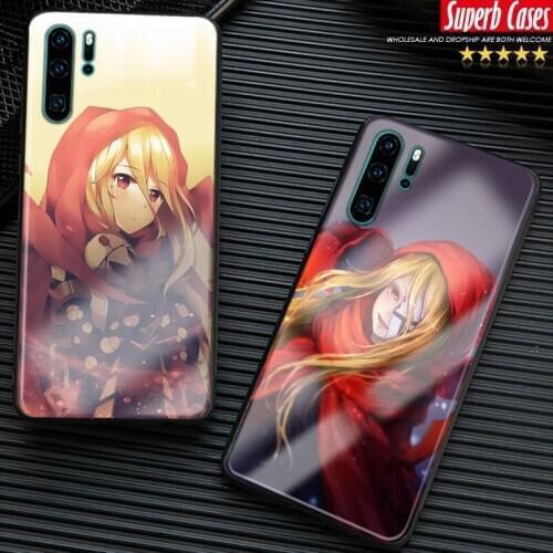 Evileye Overlord For Huawei Honor V Mate P 9 10 20 30 Lite Pro Plus Nova 2 3 4 5 soft silicone glass phone case cover shell