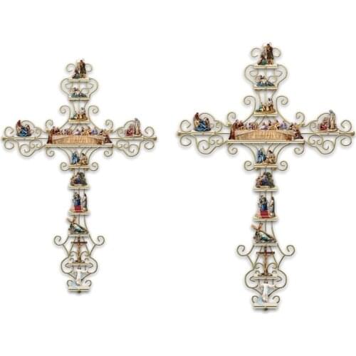 Christian Gifts The Life of Christ Cross Wall Sticker Collection Display Home Decor DIY Craft Decals Religious Bible Accessories