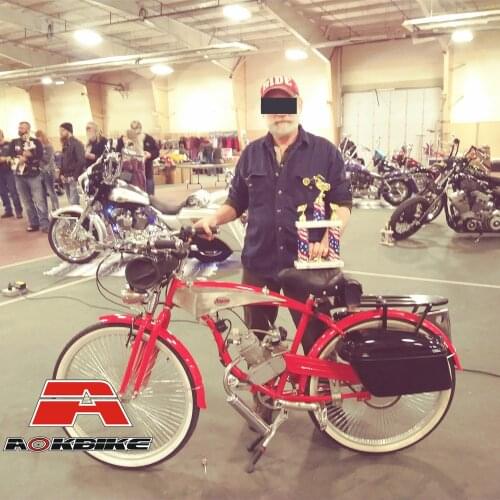 Kearny Bike Show First Place Trophy Open Class Handmade Chopper Bike Builders 2 Stroke Motor Outfit Fuel Tank Bike Cruiser