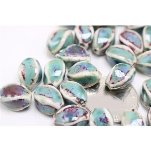 Ceramic diy beads shaped beads scattered beads more color glaze bead #5300