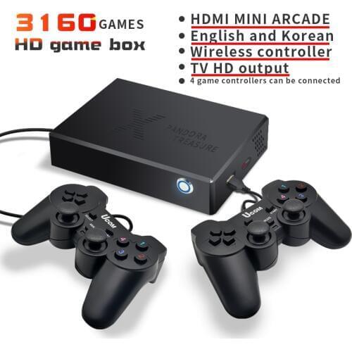 Pandora Box 3D Mini Arcade Video Game Console Portable Moonlight Treasure Retro Game Console Built-in 3100 2D And 60 3D Games