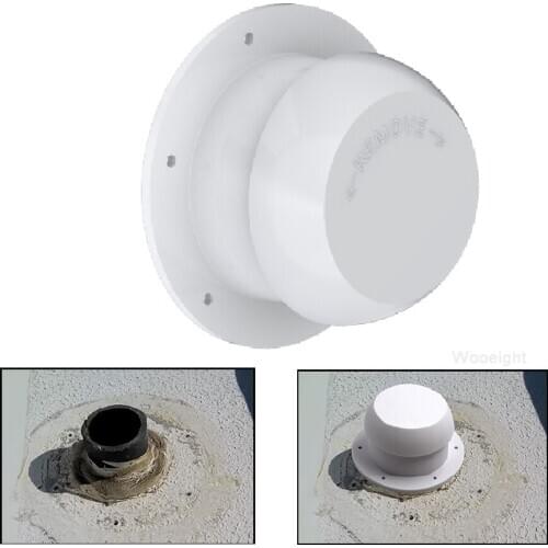 Wooeight 1x Car Mushroom Head Shape RV Top Air Vent Ventilation Cap for RV Accessories Top Mounted Round Exhaust Outlet Vent Cap