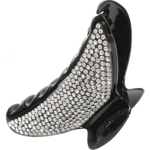 Fashion Glitter Diamond Women Lady Hair Clip Claw Grip Butterfly